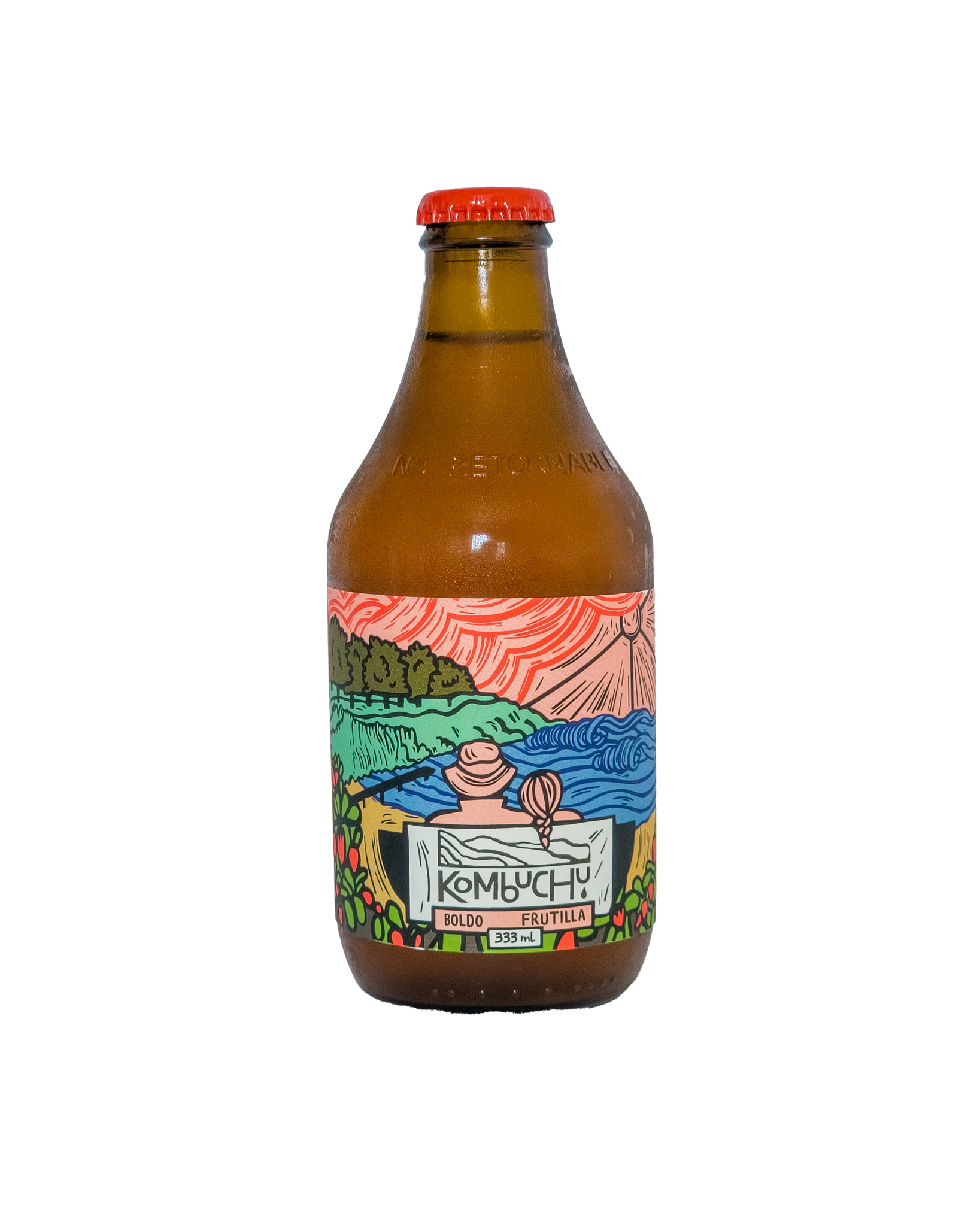 Caja Kombuchu Boldo - Frutilla (12x333cc)
