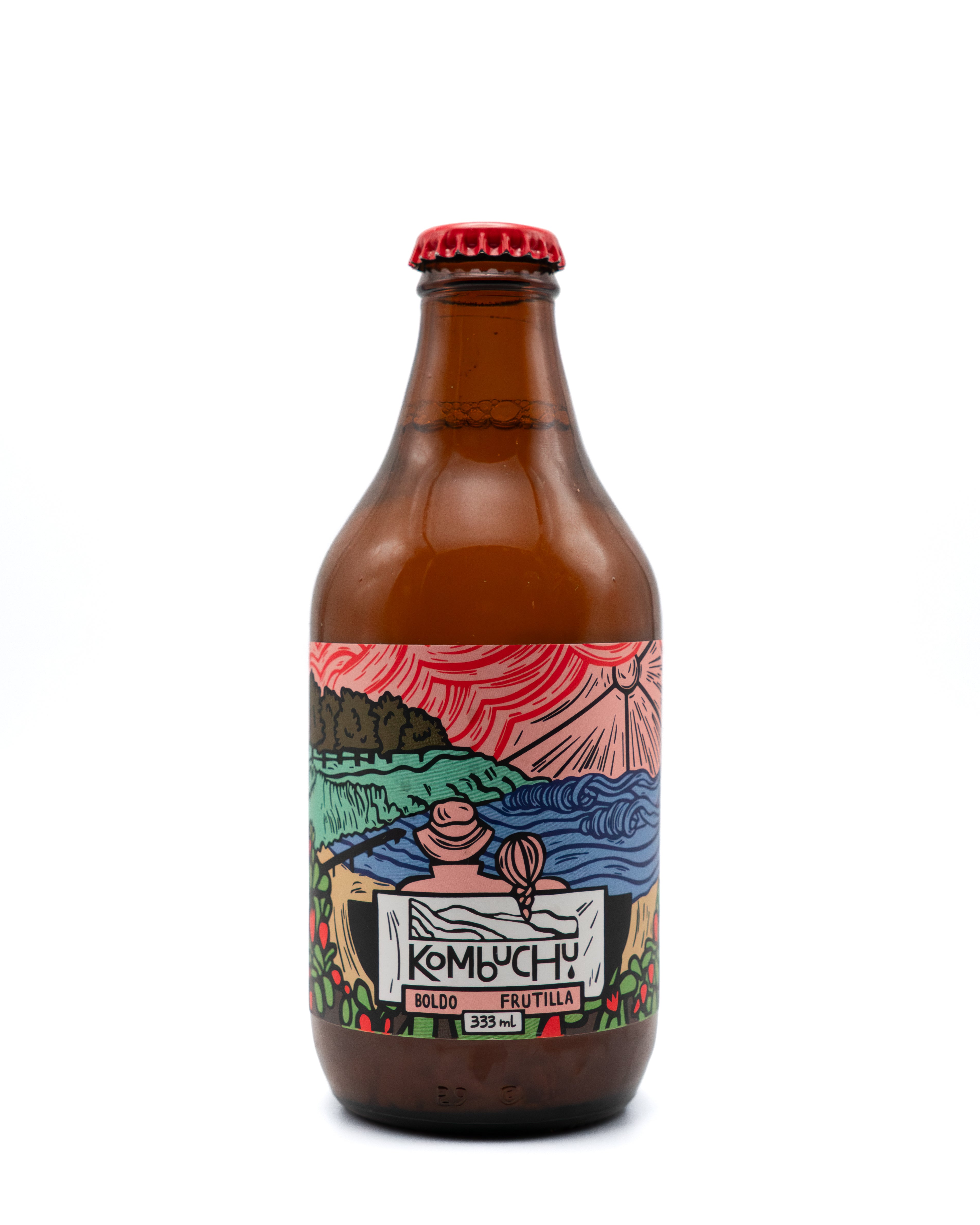 Caja Kombuchu Boldo - Frutilla (12x333cc)