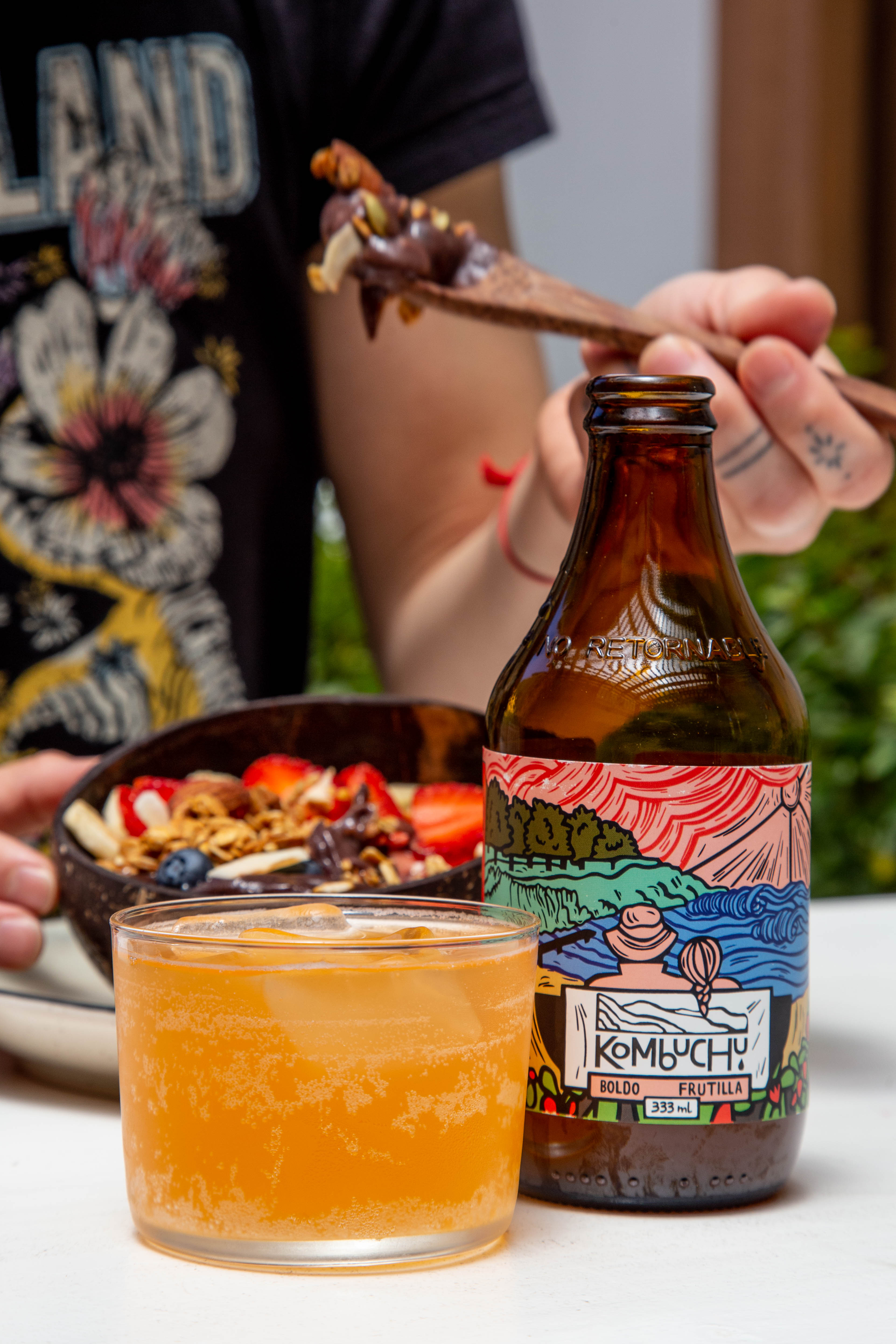 Caja Kombuchu Boldo - Frutilla (12x333cc)