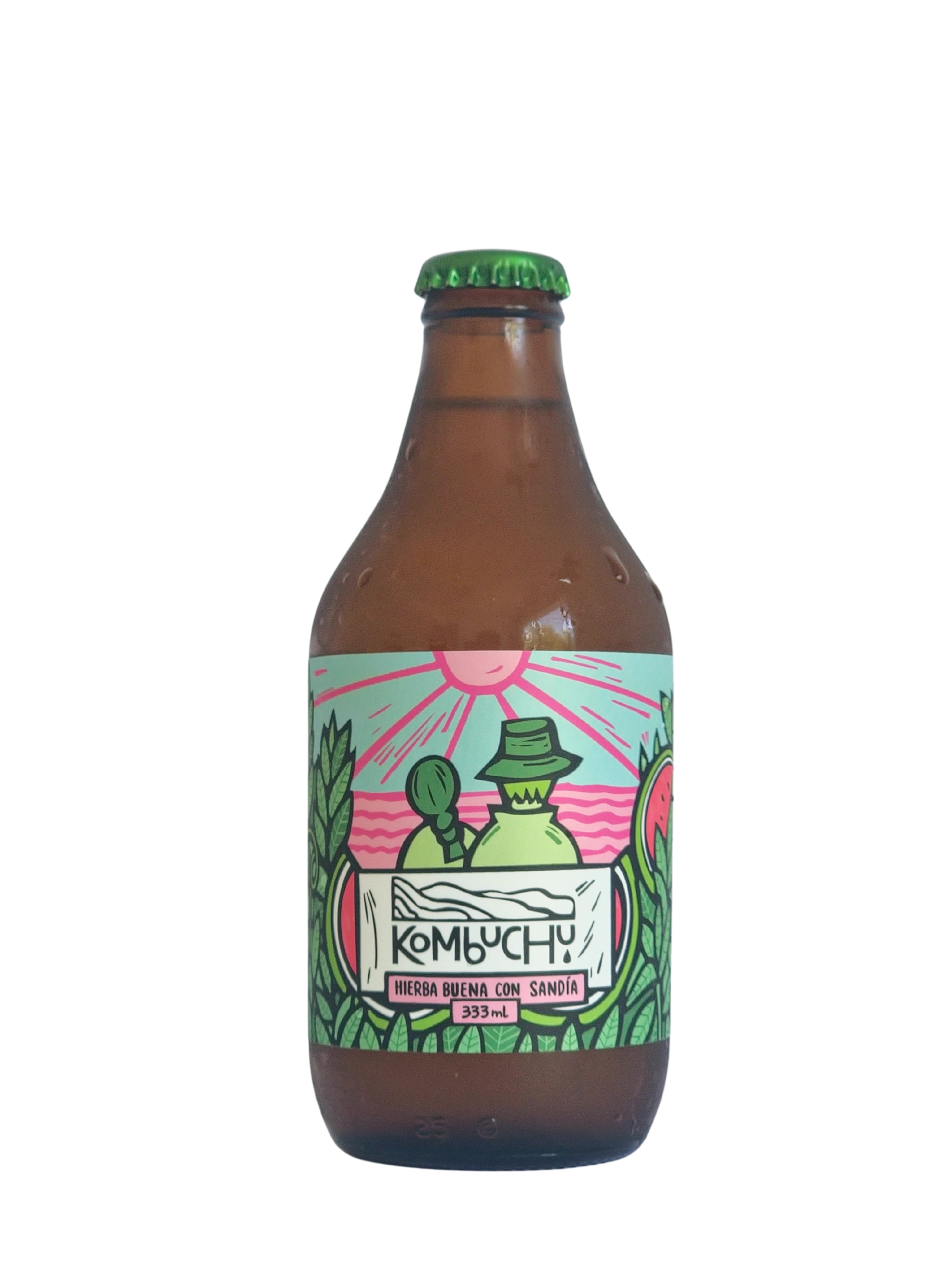 Caja Kombuchu Sandía - Hierba Buena (12x333cc)