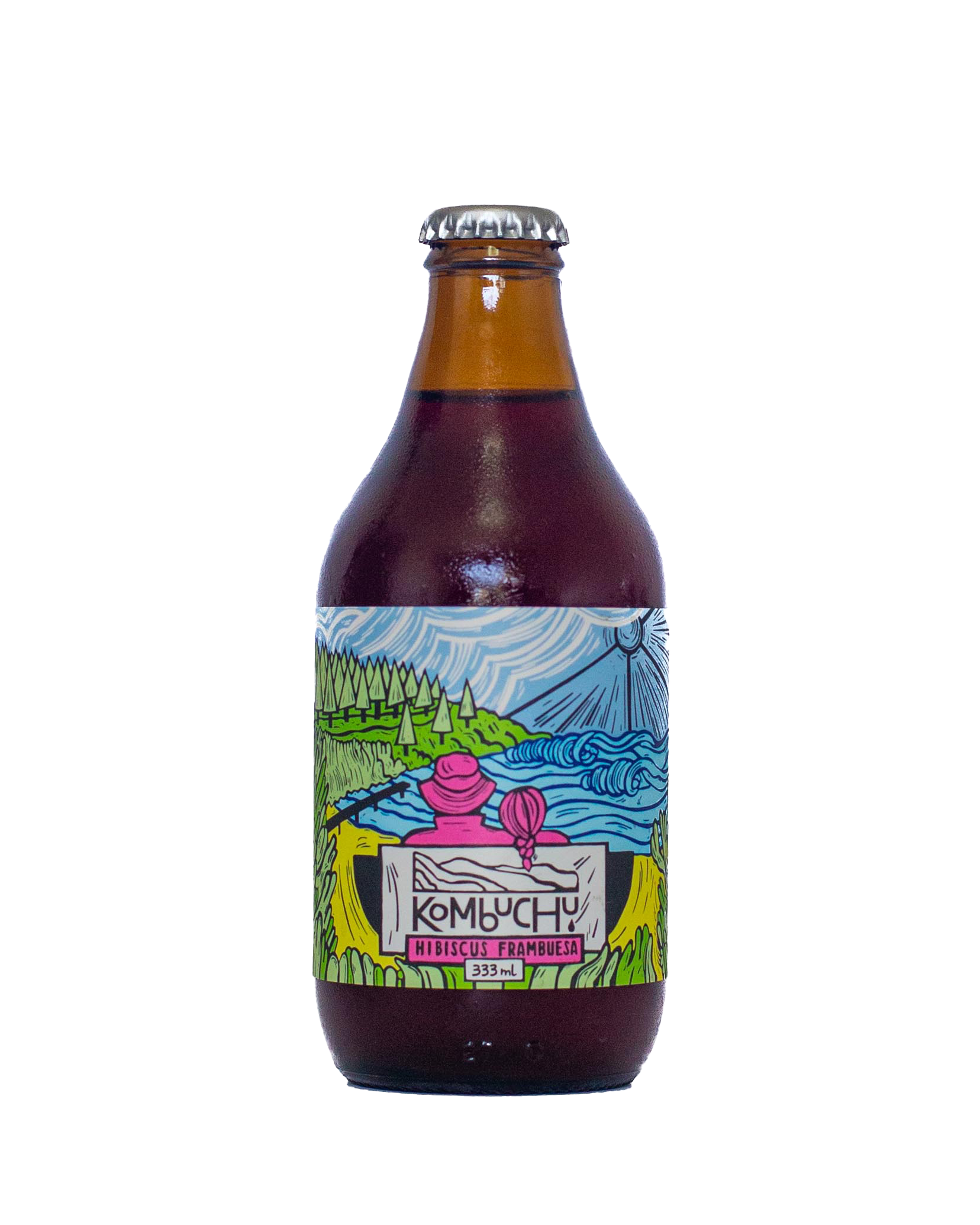 Caja Kombuchu Hibiscus-Frambuesa (12x333cc)