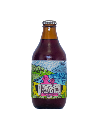 Caja Kombuchu Hibiscus-Frambuesa (12x333cc)