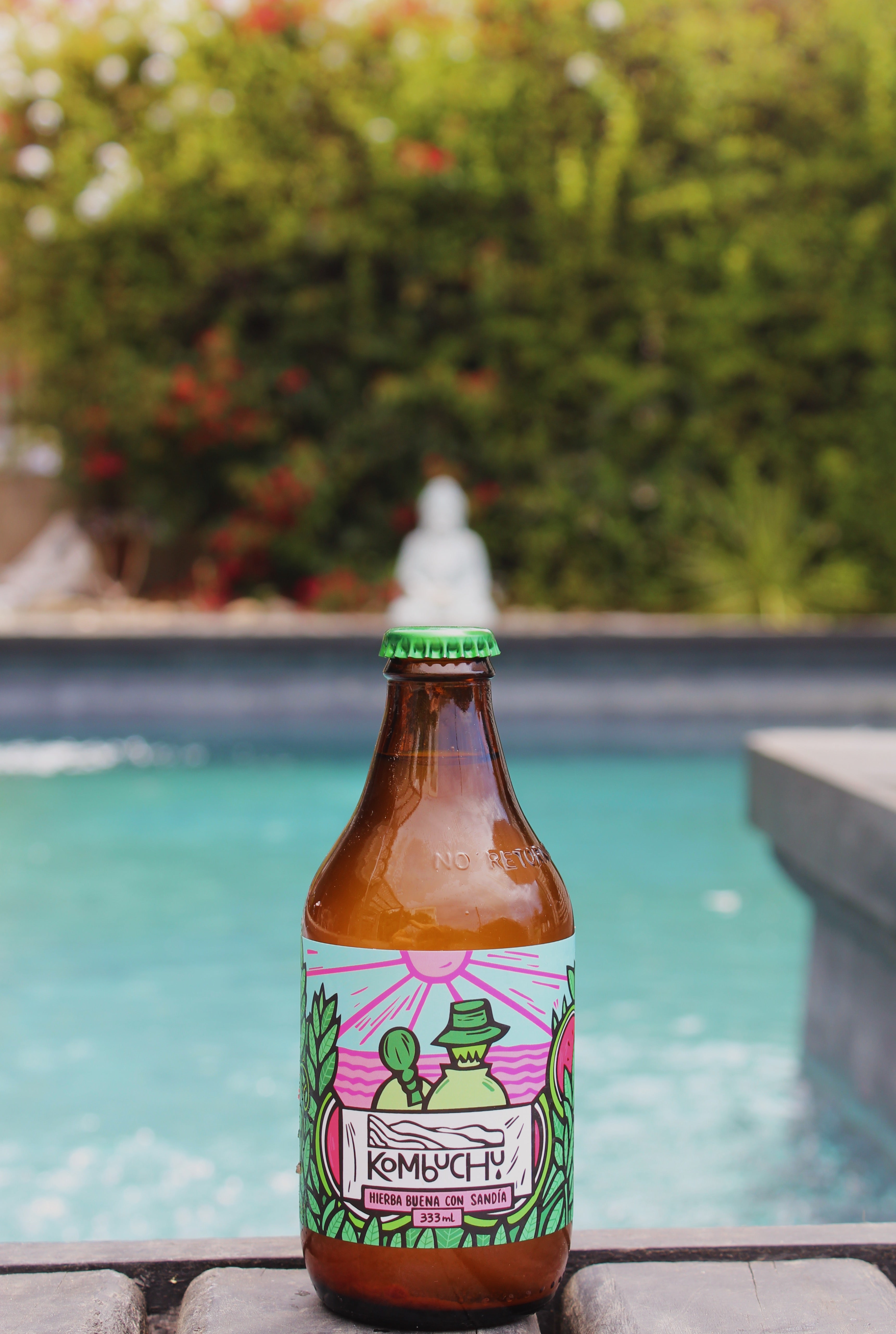 Caja Kombuchu Sandía - Hierba Buena (12x333cc)